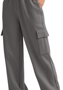 AUTOMET Womens Cargo Sweatpants Oversized Fleece Joggers Fall Fashion Outfits Y2k Clothes 2023 with Pockets