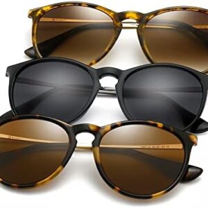 SUNGAIT Vintage Round Sunglasses for Women Men Classic Retro Designer Style