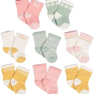 Gerber Unisex Baby 8-Pair Wiggle-Proof Sock